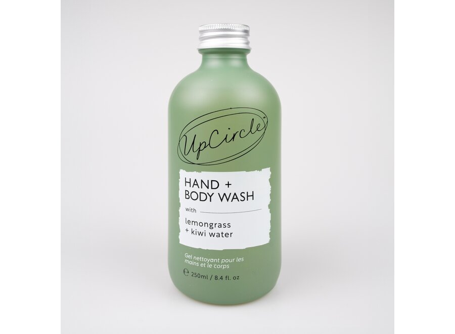UpCircle - Hand & Body Wash - Upcycled Kiwiwasser - Zitronengras - 50 ML - 100% natürliche Inhaltsstoffe - vegan und tierversuchsfrei