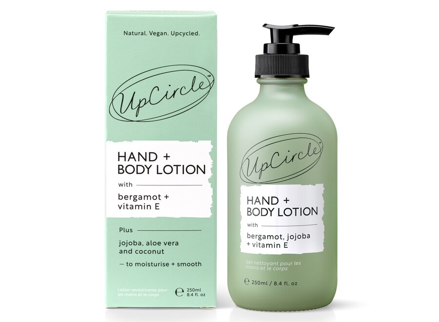 Lotion pour les mains et le corps – Eau de fruit de bergamote recyclée – Vitamine E – 50 ML