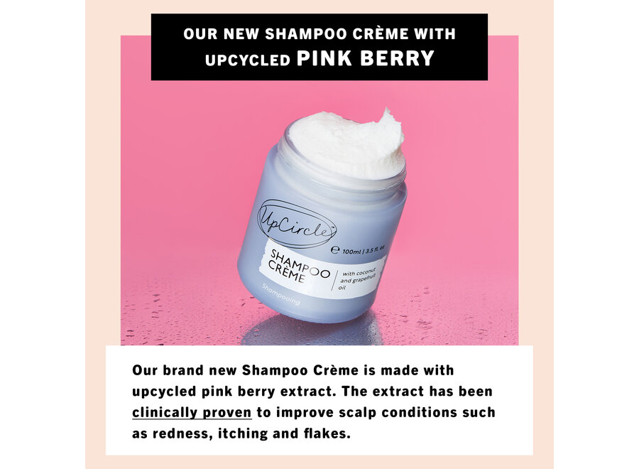 UpCircle Shampoo Crème –Overgebleven roze bessen – Kokosnoot & Grapefruit olie - 100 ML