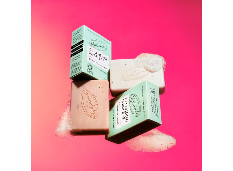 UpCircle - Seifenbar - Upcycled Chai-Gewürze - 100 gr - Bio und vegan - Für samtweiche Haut