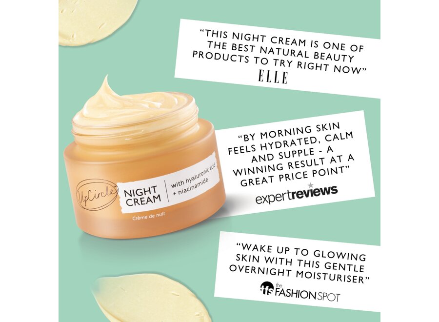 UpCircle Night Cream – Hyaluronic Acid & Niacinamide – 55 ml