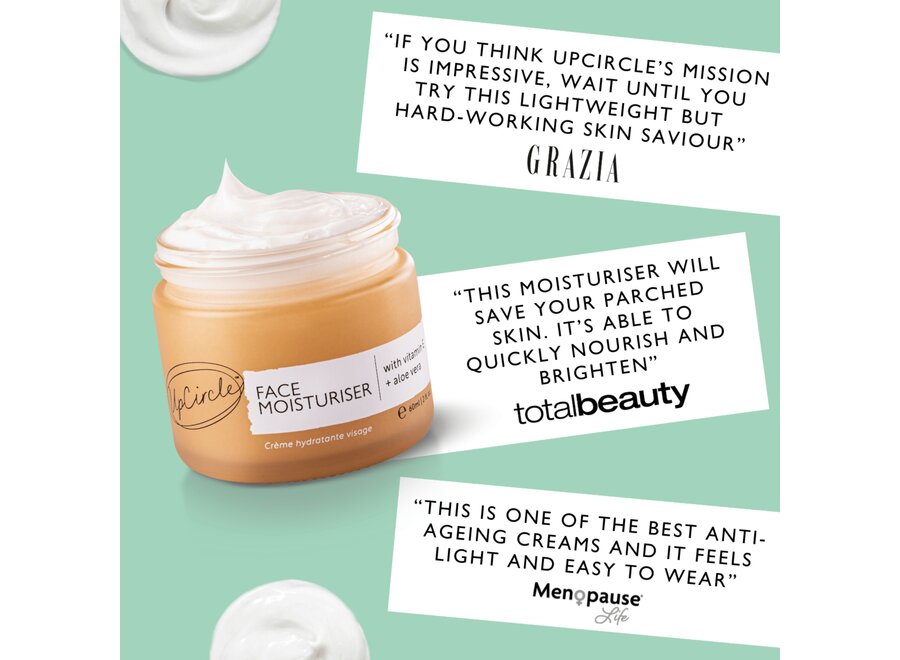 Hydratant - Poudre d'Argan Recyclée - Vitamine E & Aloe Vera - 60 ML