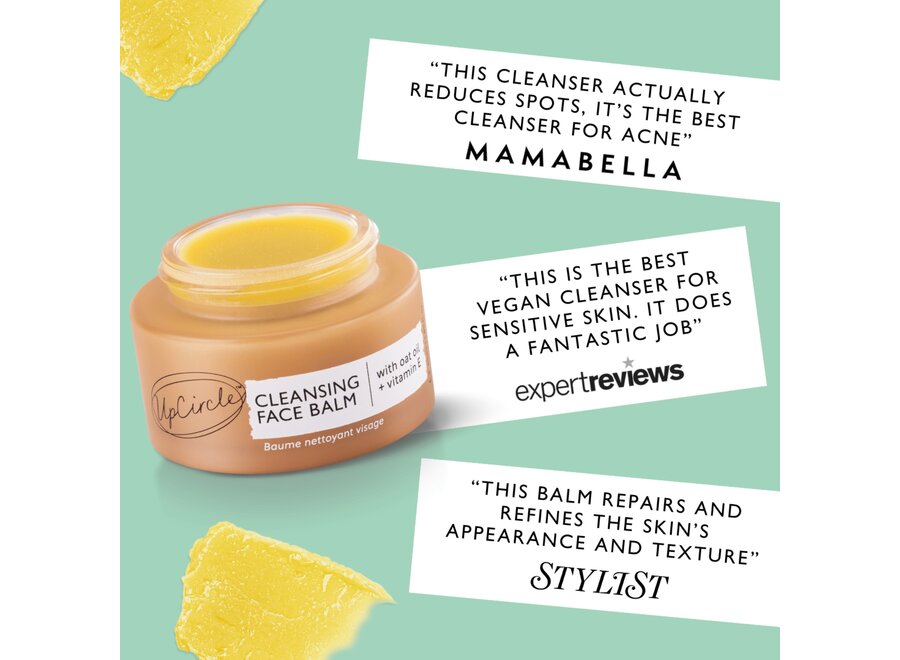 UpCircle - Cleansing Face Balm - Upcycled Abrikozenpoeder - HaverÖl & Vitamine E - 55 ML - Dermatologisch getestet - Vegan und tierleidfrei