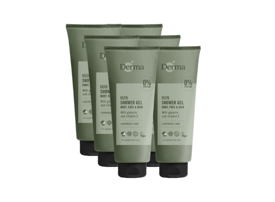 Derma Man - Shower gel 3 in 1 | 350 ML | Fragrance free