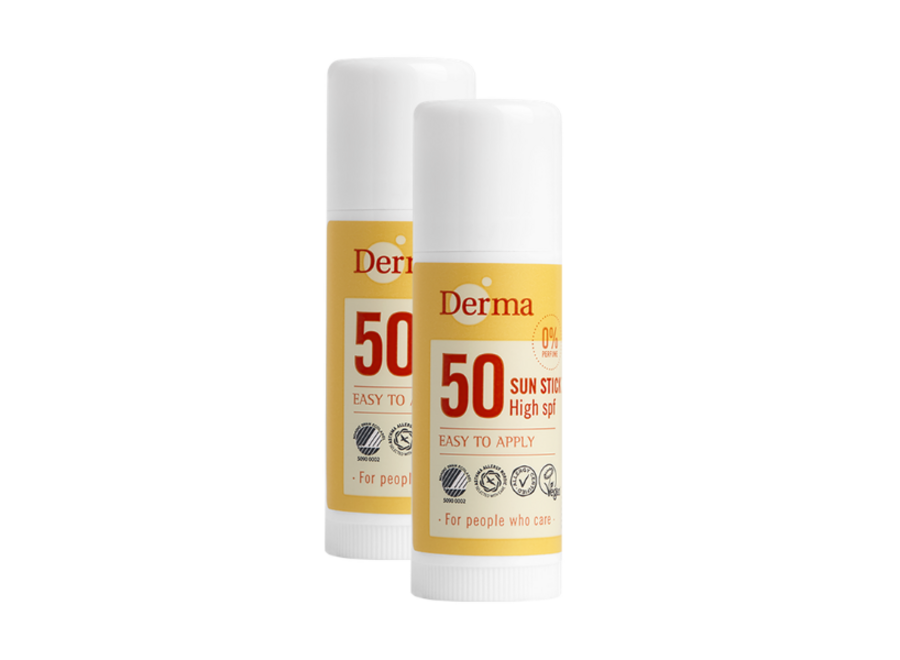 Zonnebrand stick gezicht SPF 50 - 18 ML - Watervast - Natuurlijke ingrediënten