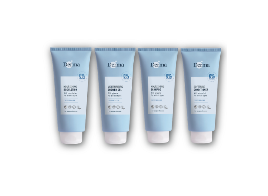 Derma Man - Pflegeset Duschgel, Shampoo, Conditioner & Bodylotion