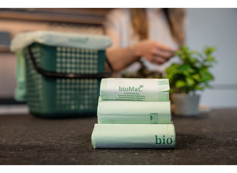 Value pack – Compostable garbage bags – 10 × 26 × 10 liters – With handles