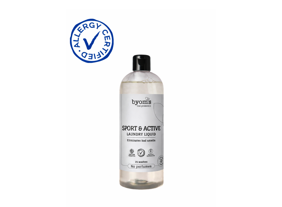 Lessive probiotique pour le sport et les activités physiques, sans parfum.