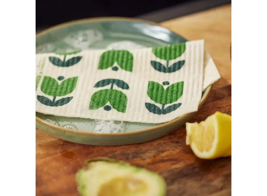 Torchon suédois - Sans plastique et compostable - Imprimé