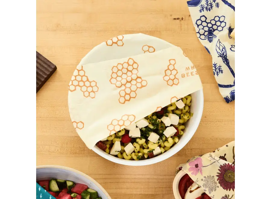 Food Wraps to Cover - 3-Pack Large - Reusable - Plastic-Free & Silicone-Free