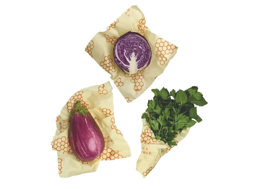 Food Wraps to Cover - 3-Pack Large - Reusable - Plastic-Free & Silicone-Free