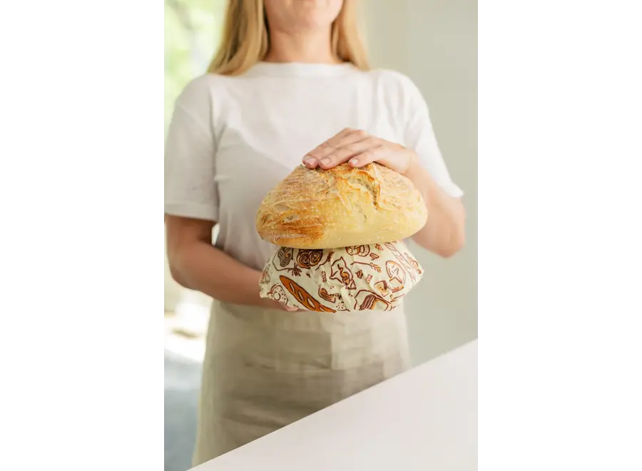 Emballage à pain - Très grand - Réutilisable - Sans plastique ni silicone