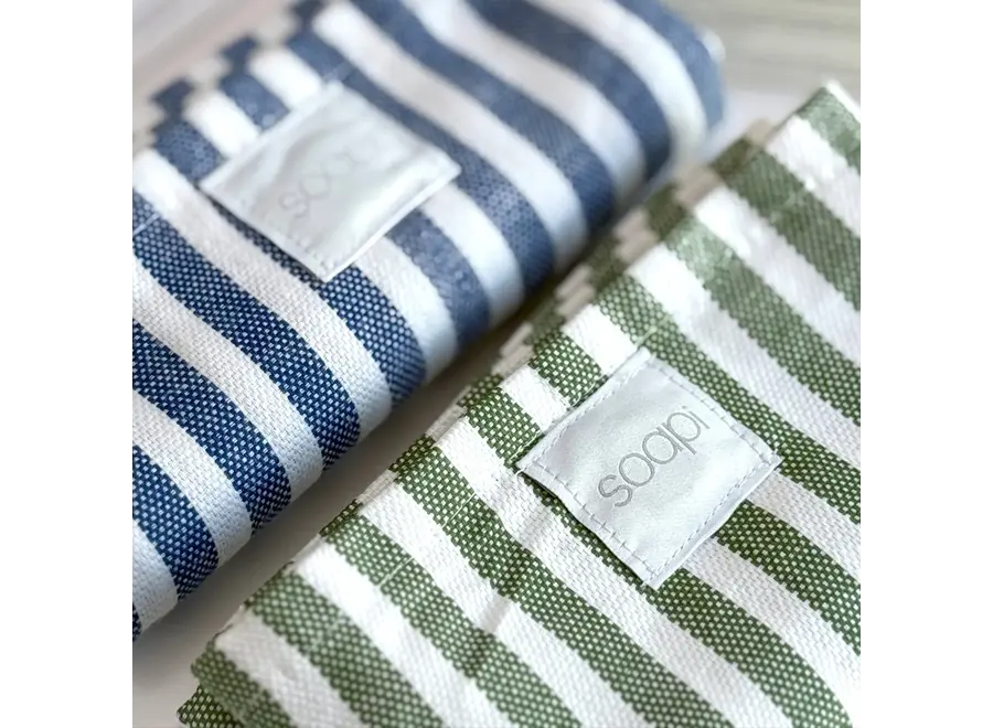 Magnetic kitchen towel - Striped - Various colors