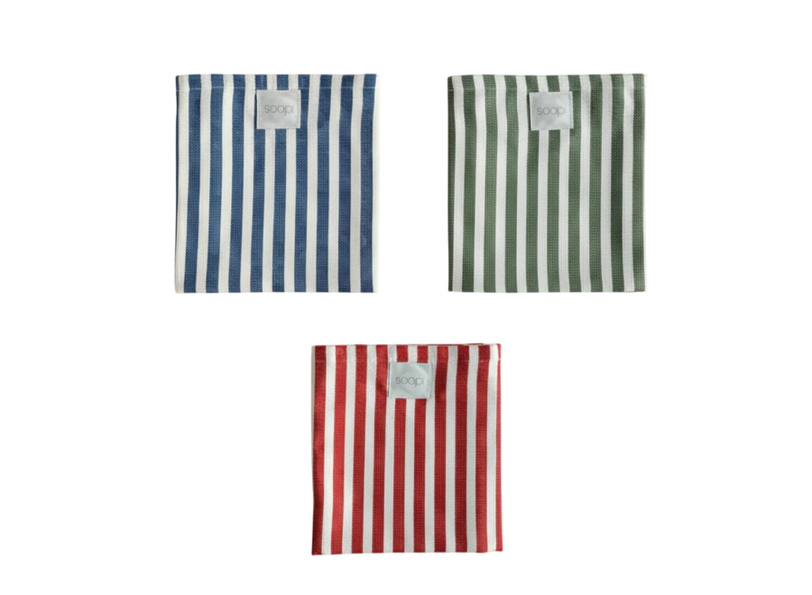 Magnetic kitchen towel - Striped - Various colors