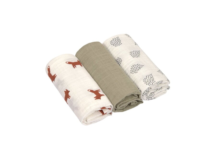 - Swaddle & Burp Multi-Feuchttücher - M - Little Forest - 3 Stück