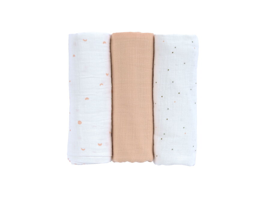 - Swaddle & Burp Multidoekjes - L - 3 stuks - GOTS