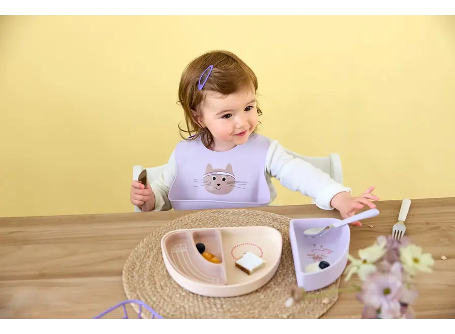 Silicone Section Dish Set - 3 pcs - Cat/Dog