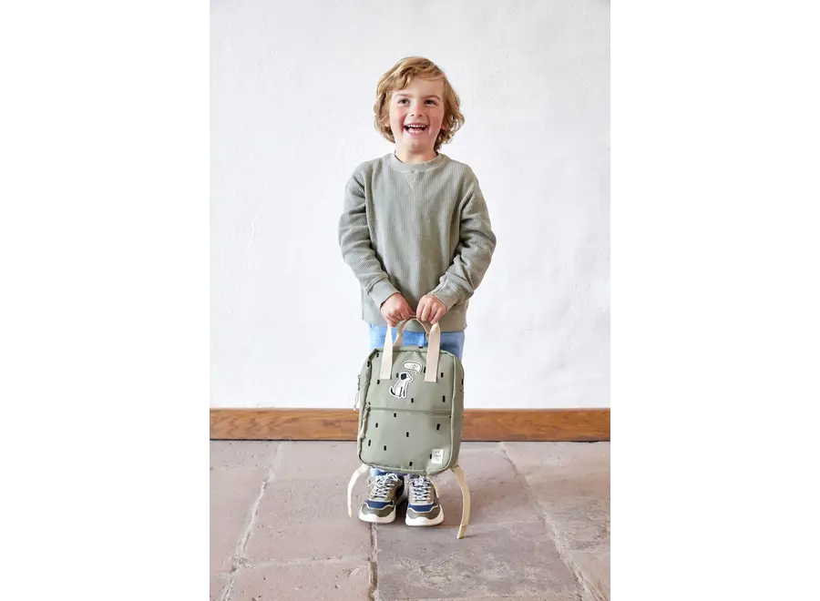 Mini vierkante rugzak - Vrolijke prints - Kleuren