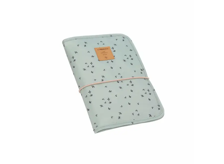 Lässig - Changing Pouch - Olive/Floral-Mint