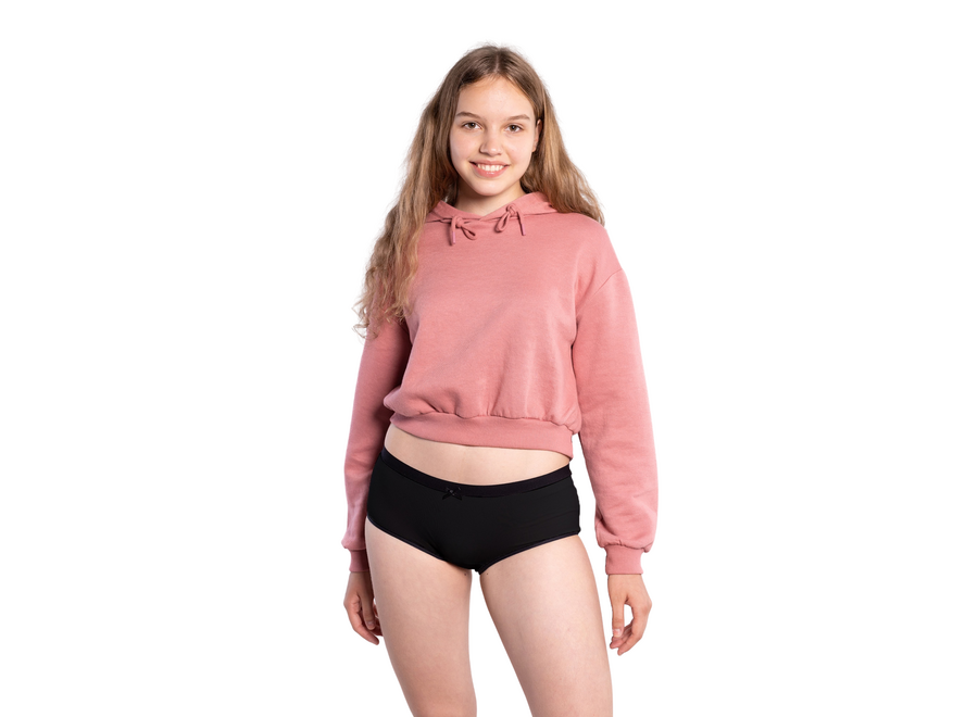 Culottes menstruelles - Pour adolescentes (style hipster) - Noires
