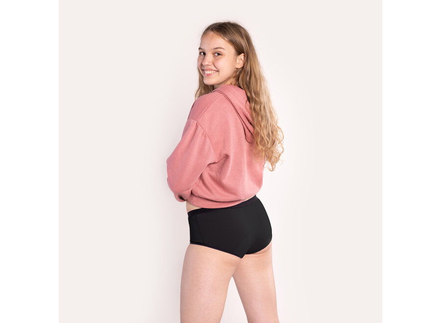 Menstrual Underwear - For Teens (Hipster) - Black