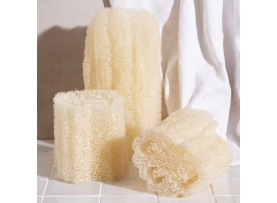 Seifenschale aus Luffa – auch als Peeling geeignet