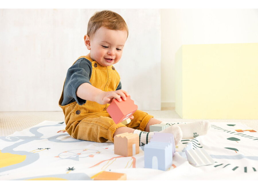 - Speeldekentje - Happy Fruits - Biologisch katoen