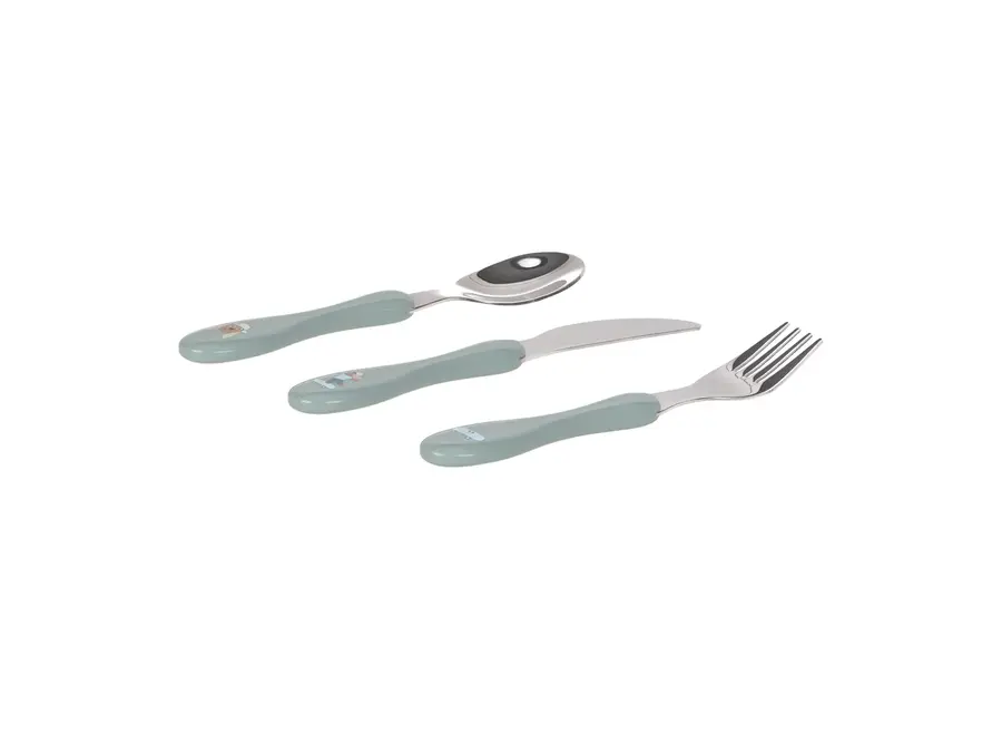 Coffret cadeau écoresponsable - Chiots - Bavoirs, assiette et couverts