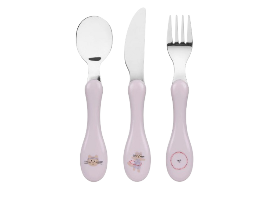 Coffret cadeau écoresponsable - Chatons - Bavoirs, assiette et couverts