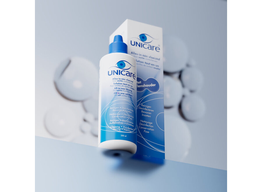 - All-in-one solution for soft lenses 250 ml + Lens case