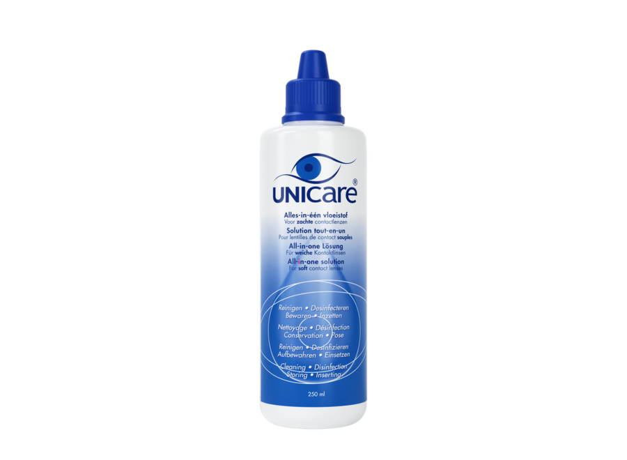 - All-in-One-Lösung für weiche Kontaktlinsen 250 ml + Linsenbehälter