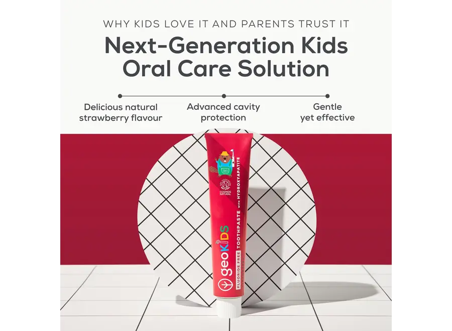 Children's toothpaste with hydroxyapatite - Strawberry - Fluoride-free