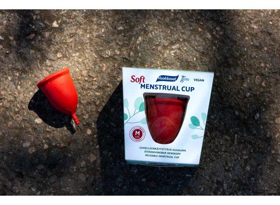 Vuokkoset - Menstruationstasse - Soft - Größe M - Umweltfreundliches Design - Maximaler Komfort