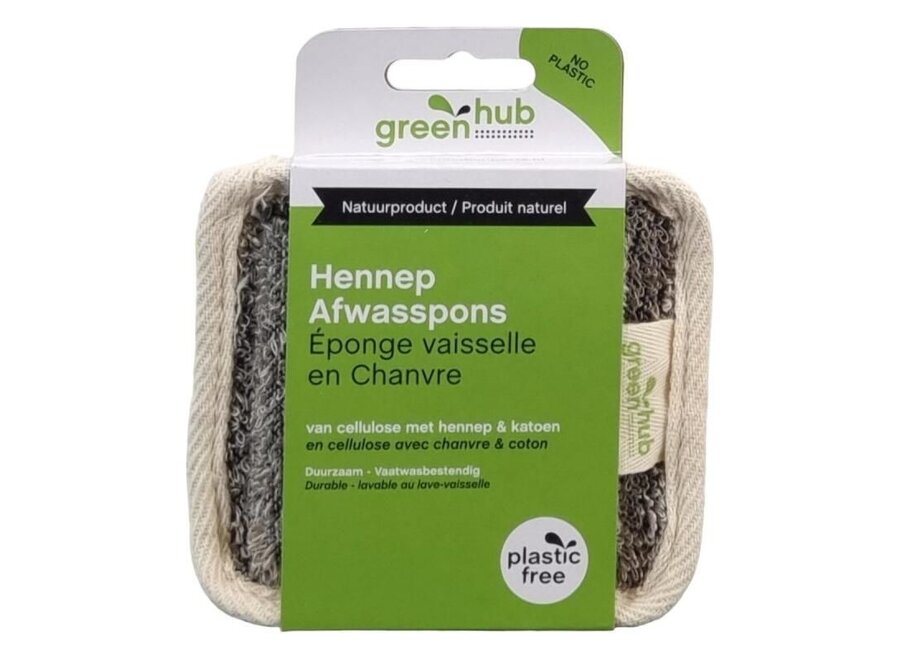 Greenhub - Éponge à vaisselle en chanvre