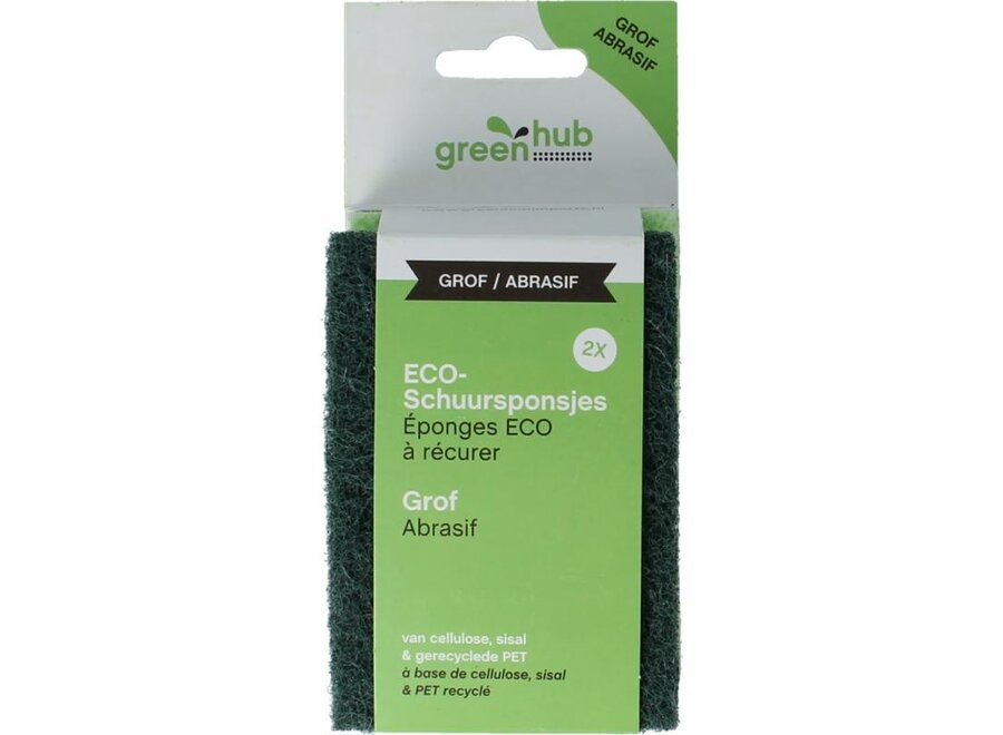- Öko-Scheuerschwämme - 2 Stück - Sisal und recyceltes PET