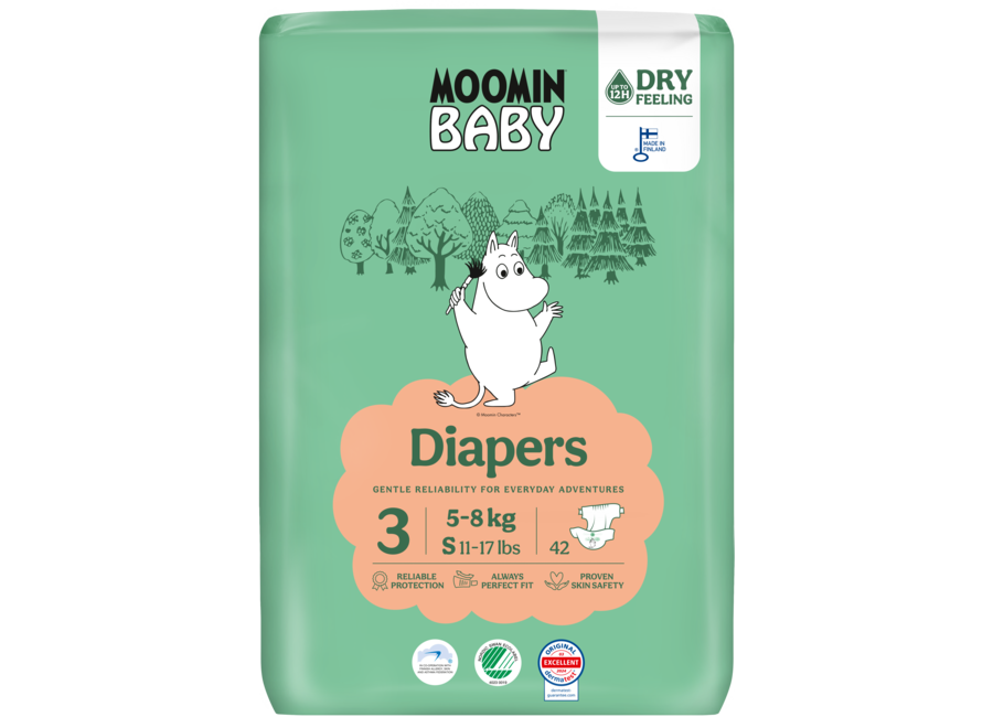 Eco Diapers - size 3 - 5 to 8 kg