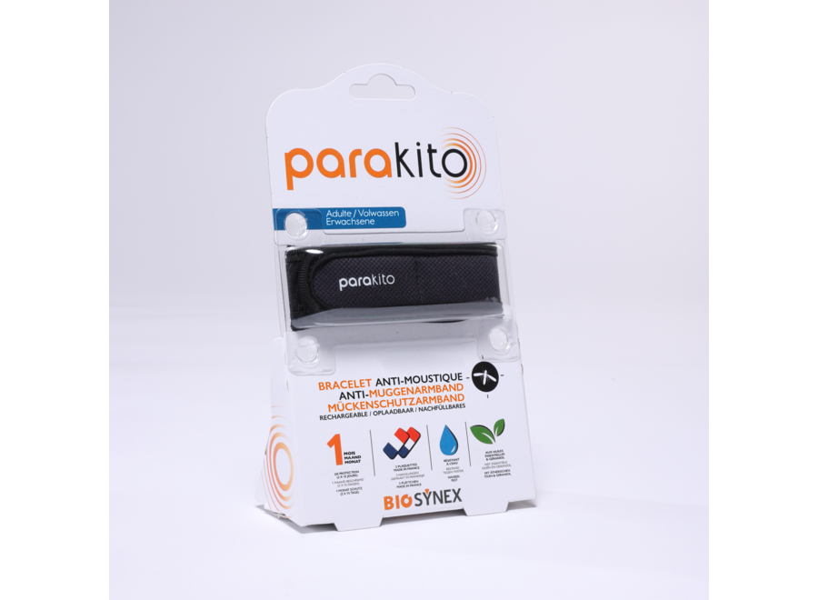 Parakito Anti-Mücken-Armband – Erwachsene – Pflanzlicher Schutz – Nachfüllbar – Innovativ