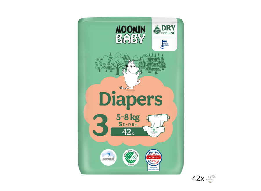 Eco Diapers - size 3 - 5 to 8 kg