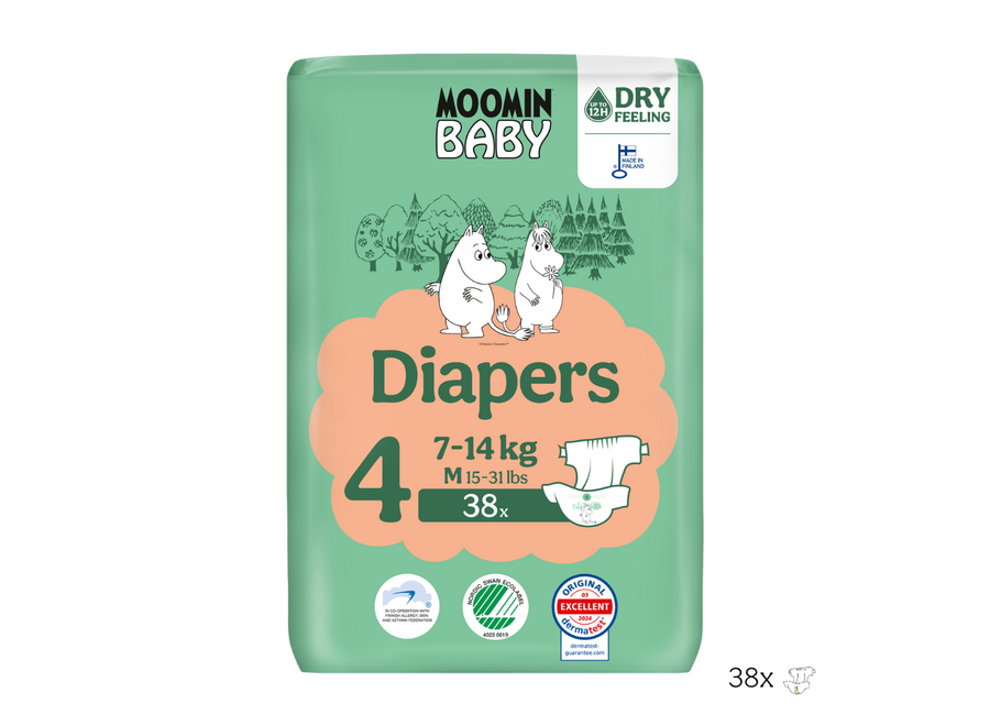 Eco Luiers - maat 4 - 7 t/m 14 kg