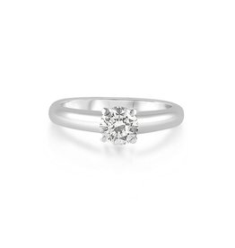 18k wit goud verlovingsring met 0.59 ct diamant