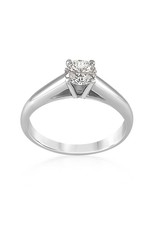 18k wit goud verlovingsring met 0.59 ct diamant