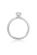 18kt wit goud verlovingsring met 1.24 ct diamanten