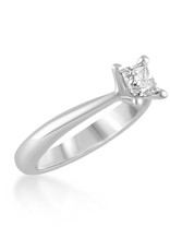 18k wit goud verlovingsring met 0.50 ct diamant