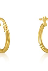 18 karat yellow gold hoops earrings