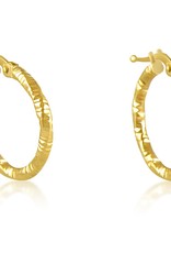 karat earrings yellow gold hoops