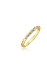 18 karat yellow gold ring with zirconia