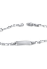 18 karat white gold baby bracelet