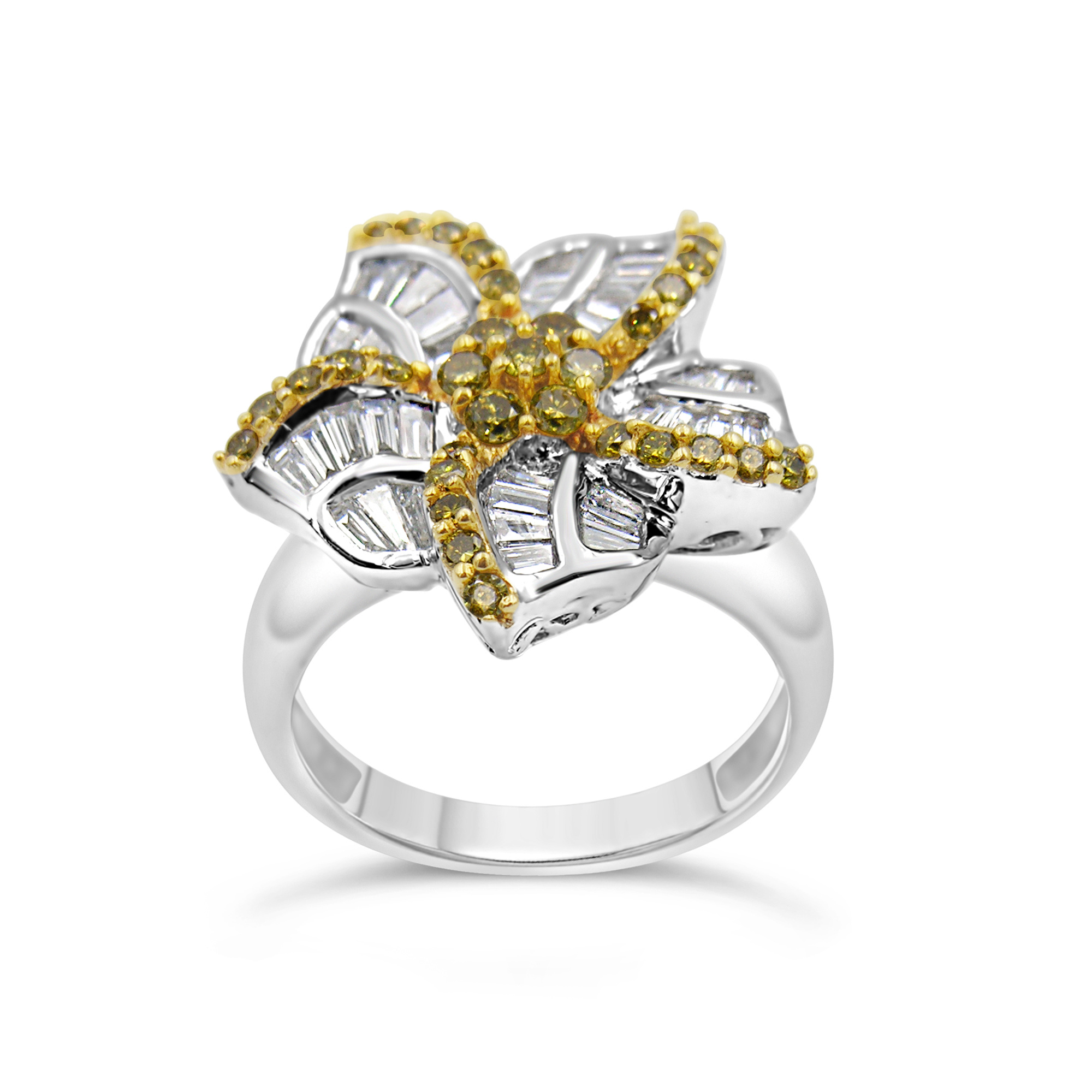 18k wit goud ring met 1.50 ct diamanten