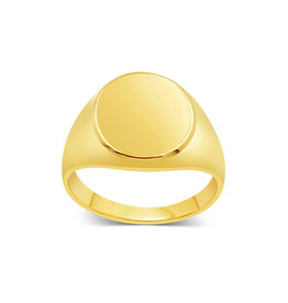 18 kt yellow gold men's ring