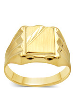 18 kt yellow gold men's ring